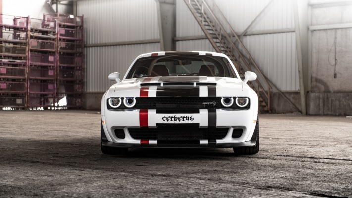 Dodge Challenger SRT Hellcat Cerberus GeigerCars 2019. Desktop wallpaper
