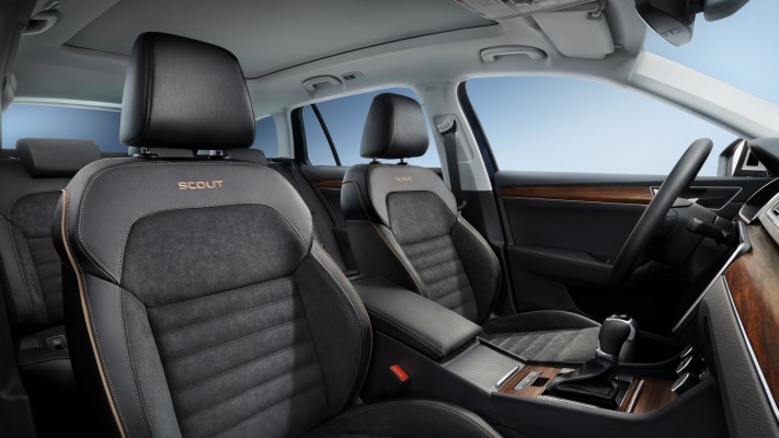 Skoda Superb Scout 2020. Desktop wallpaper