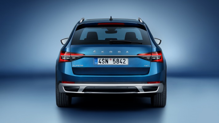 Skoda Superb Scout 2020. Desktop wallpaper