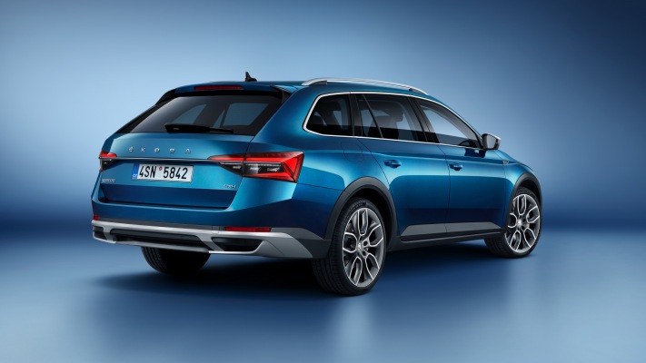 Skoda Superb Scout 2020. Desktop wallpaper