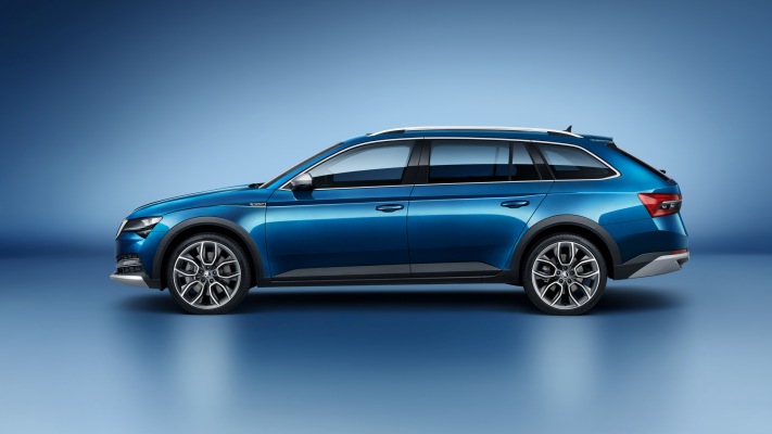 Skoda Superb Scout 2020. Desktop wallpaper