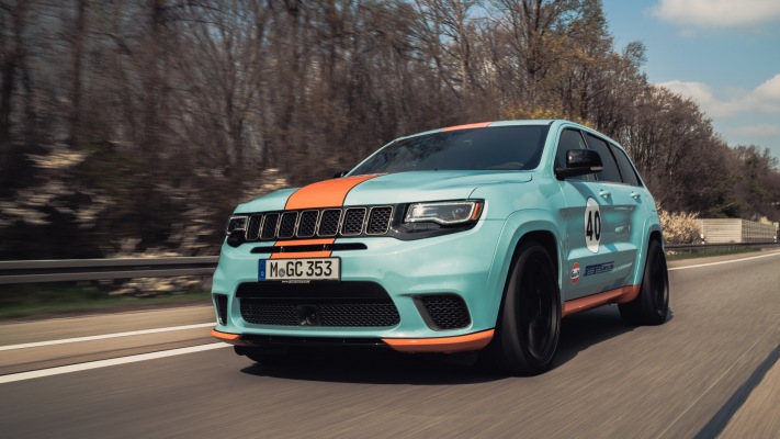 Jeep Grand Cherokee Trackhawk Gulf 40 2019. Desktop wallpaper