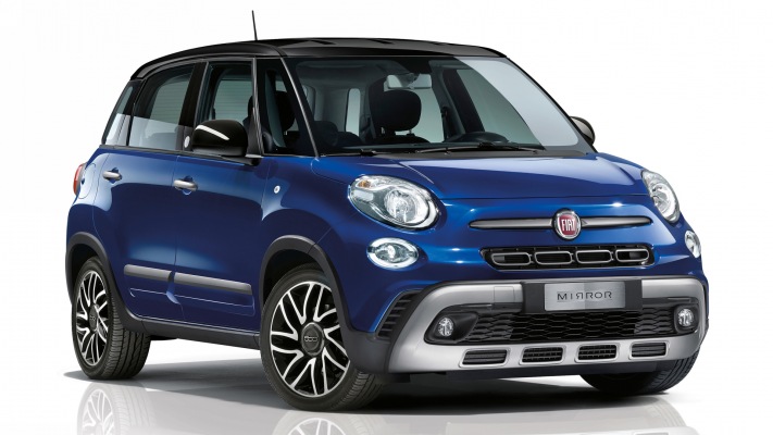Fiat 500L Cross Mirror 2019. Desktop wallpaper