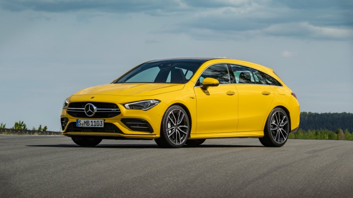 Mercedes-AMG CLA 35 4MATIC Shooting Brake 2019. Desktop wallpaper