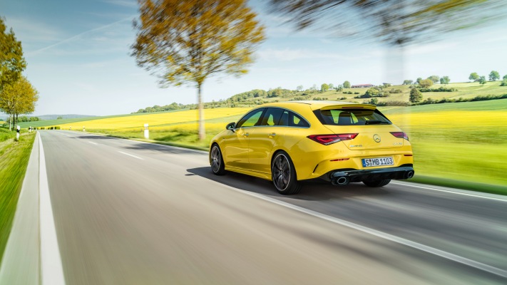 Mercedes-AMG CLA 35 4MATIC Shooting Brake 2019. Desktop wallpaper