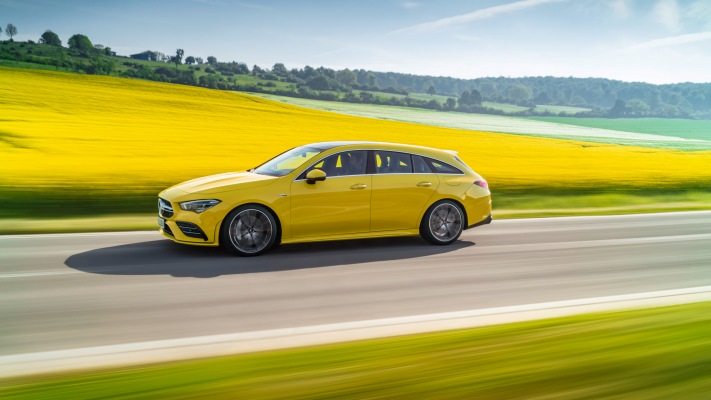Mercedes-AMG CLA 35 4MATIC Shooting Brake 2019. Desktop wallpaper