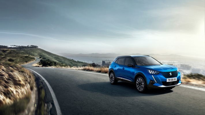 Peugeot e-2008 2020. Desktop wallpaper
