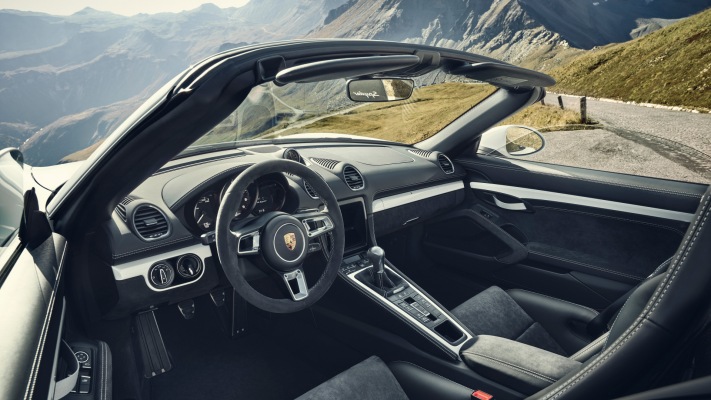 Porsche 718 Spyder 2019. Desktop wallpaper