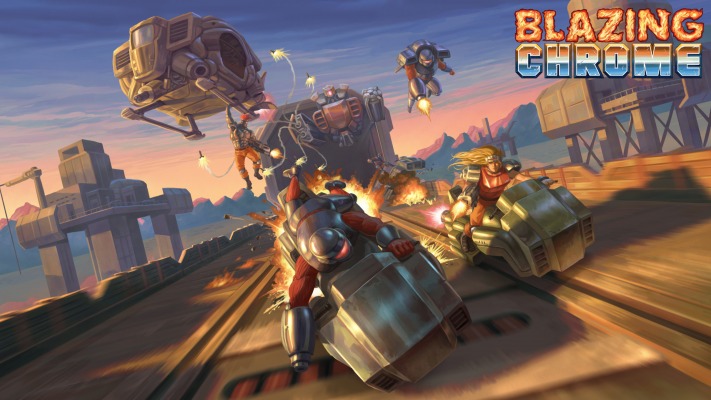 Blazing Chrome. Desktop wallpaper