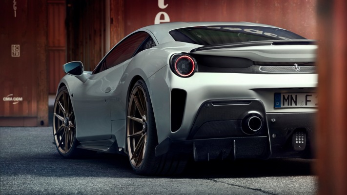 Ferrari 488 Pista Novitec 2019. Desktop wallpaper