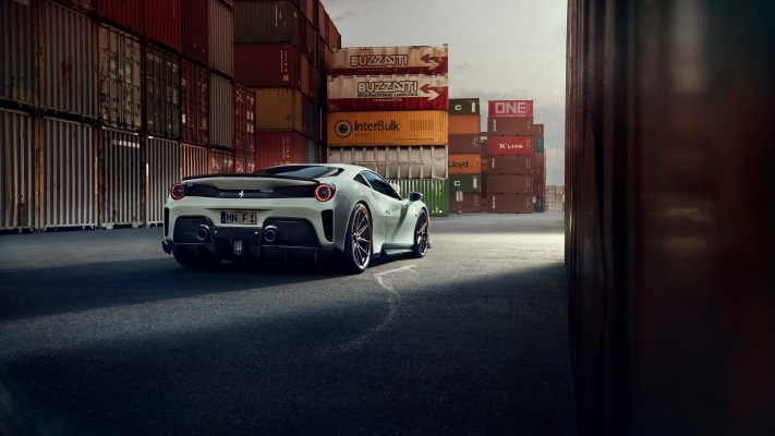 Ferrari 488 Pista Novitec 2019. Desktop wallpaper