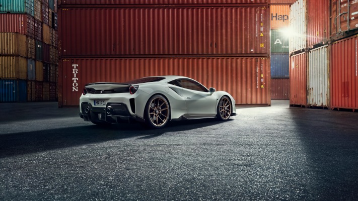 Ferrari 488 Pista Novitec 2019. Desktop wallpaper