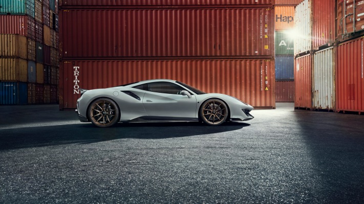 Ferrari 488 Pista Novitec 2019. Desktop wallpaper