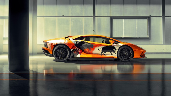 Lamborghini Aventador S Skyler Grey 2019. Desktop wallpaper
