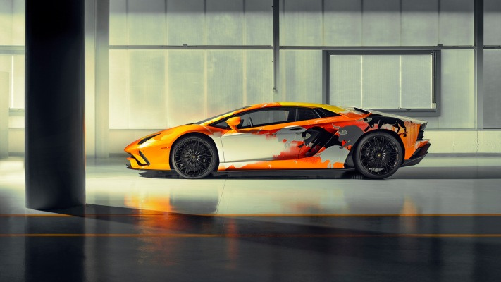 Lamborghini Aventador S Skyler Grey 2019. Desktop wallpaper