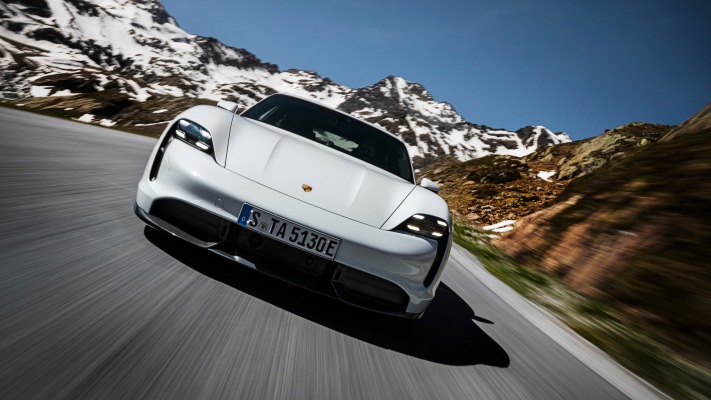 Porsche Taycan Turbo S 2020. Desktop wallpaper