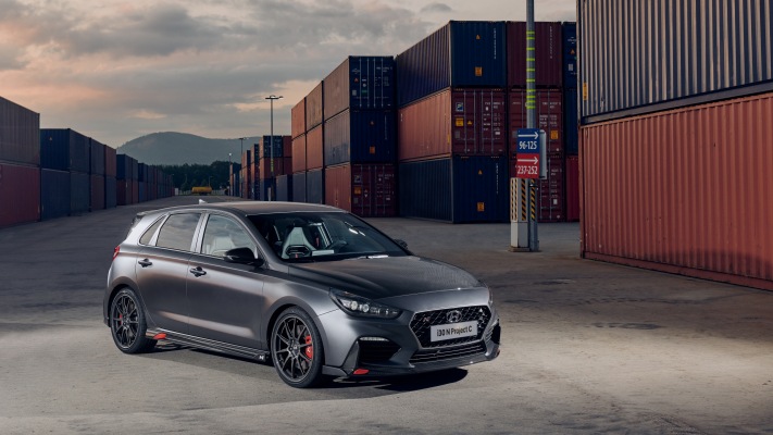Hyundai i30 N Project C 2019. Desktop wallpaper