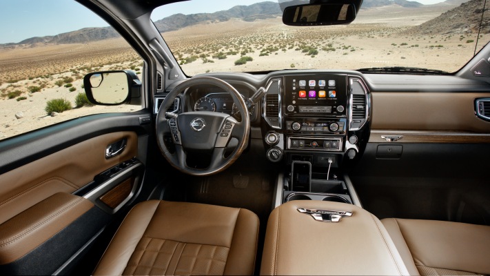 Nissan Titan Platinum Reserve 2020. Desktop wallpaper