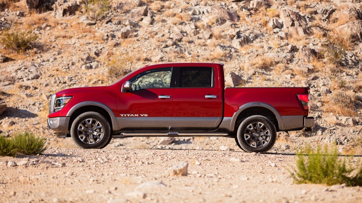 Nissan Titan Platinum Reserve 2020. Desktop wallpaper