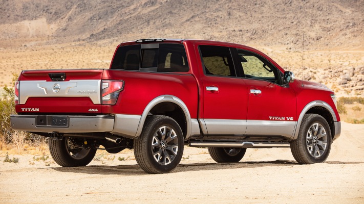 Nissan Titan Platinum Reserve 2020. Desktop wallpaper