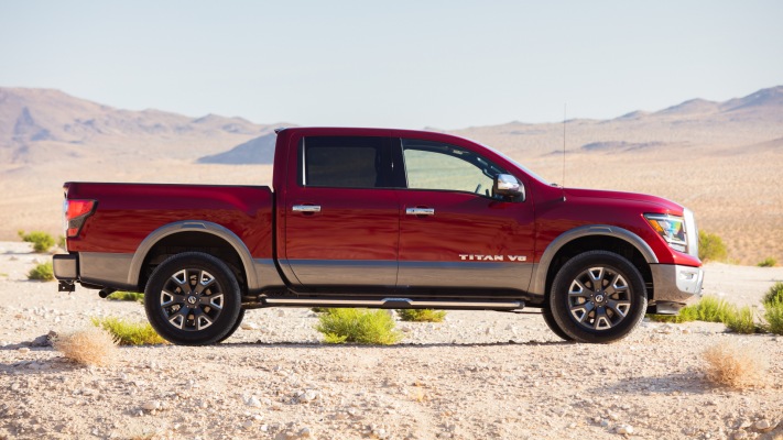 Nissan Titan Platinum Reserve 2020. Desktop wallpaper