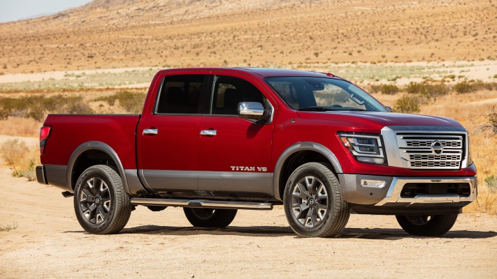 Nissan Titan Platinum Reserve 2020. Desktop wallpaper