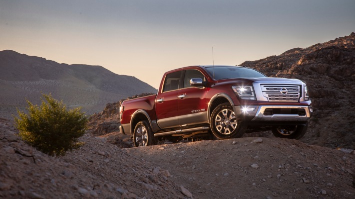 Nissan Titan Platinum Reserve 2020. Desktop wallpaper