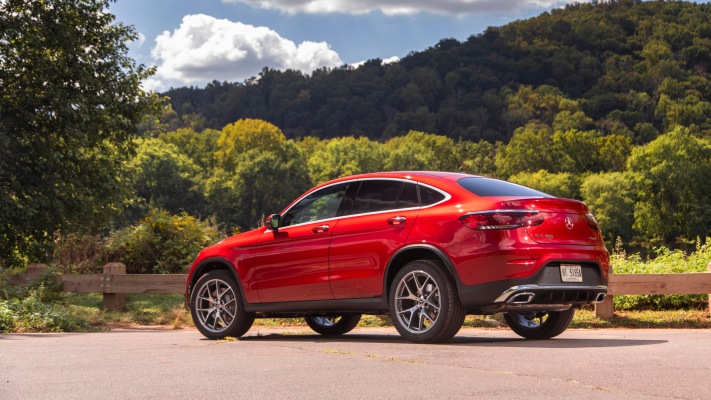 Mercedes-Benz GLC 300 4MATIC Coupe USA Version 2020. Desktop wallpaper