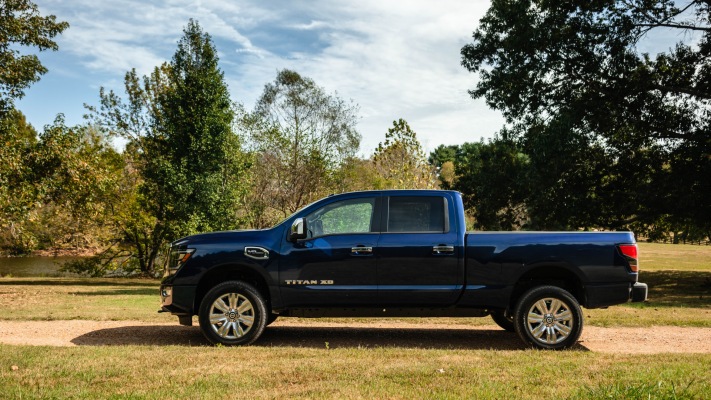 Nissan Titan XD SL 2020. Desktop wallpaper