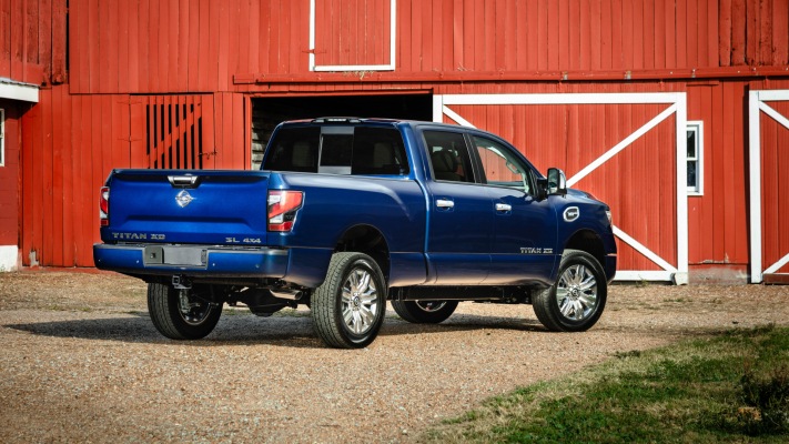 Nissan Titan XD SL 2020. Desktop wallpaper