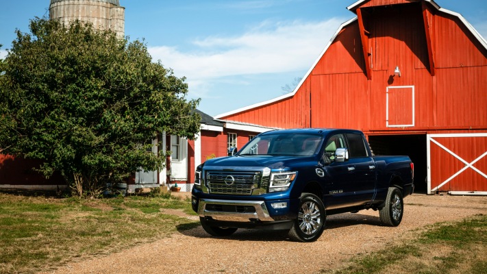 Nissan Titan XD SL 2020. Desktop wallpaper