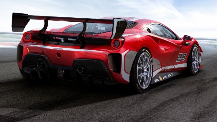 Ferrari 488 Challenge Evo 2020. Desktop wallpaper
