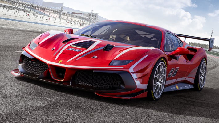 Ferrari 488 Challenge Evo 2020. Desktop wallpaper