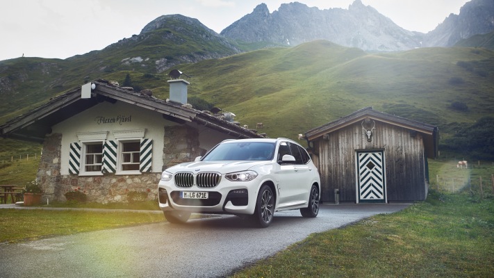 BMW X3 xDrive30e USA Version 2020. Desktop wallpaper