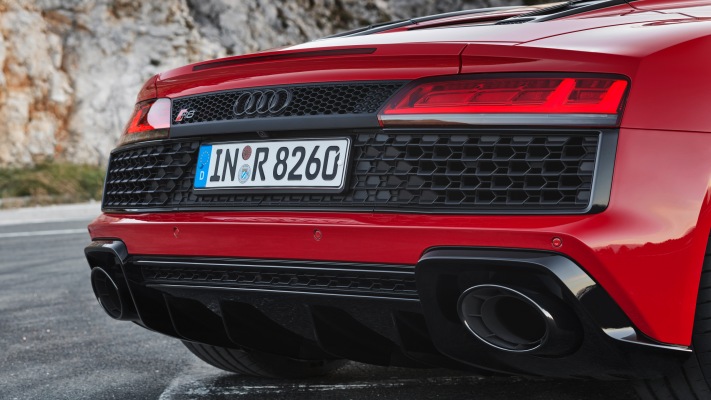 Audi R8 V10 RWD Spyder 2020. Desktop wallpaper