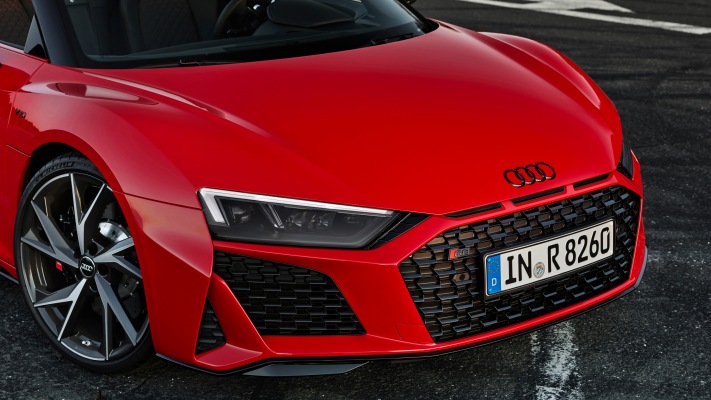 Audi R8 V10 RWD Spyder 2020. Desktop wallpaper