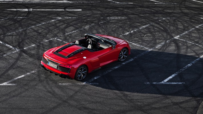 Audi R8 V10 RWD Spyder 2020. Desktop wallpaper