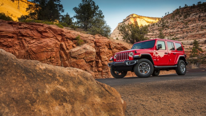 Jeep Wrangler Sahara EcoDiesel 2020. Desktop wallpaper