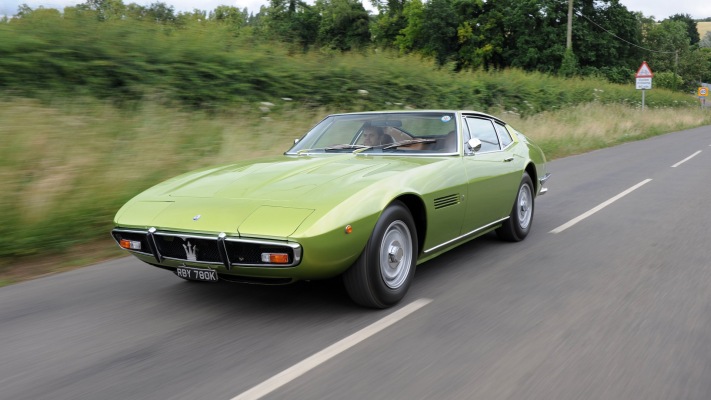 Maserati Ghibli SS UK Version 1971. Desktop wallpaper