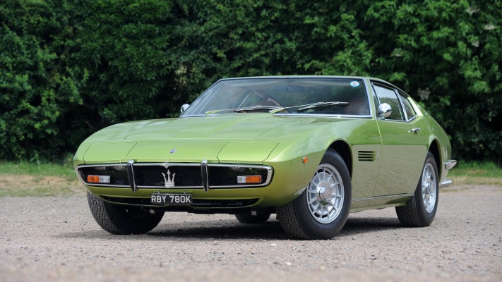 Maserati Ghibli SS UK Version 1971. Desktop wallpaper