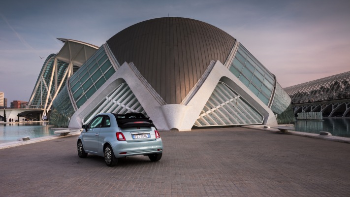 Fiat 500C Hybrid Launch Edition 2020. Desktop wallpaper