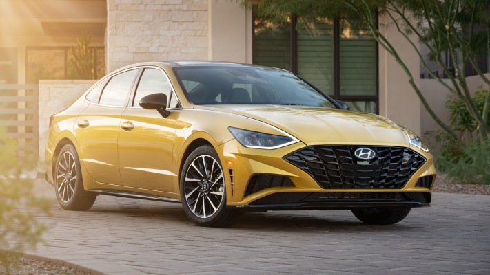 Hyundai Sonata SEL 2020. Desktop wallpaper