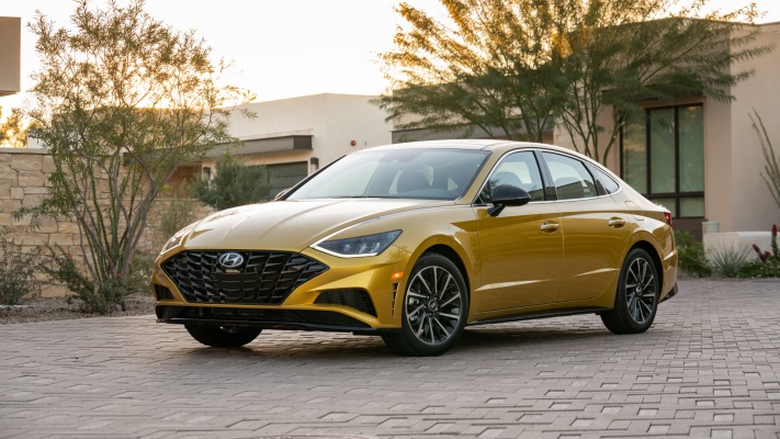 Hyundai Sonata SEL 2020. Desktop wallpaper
