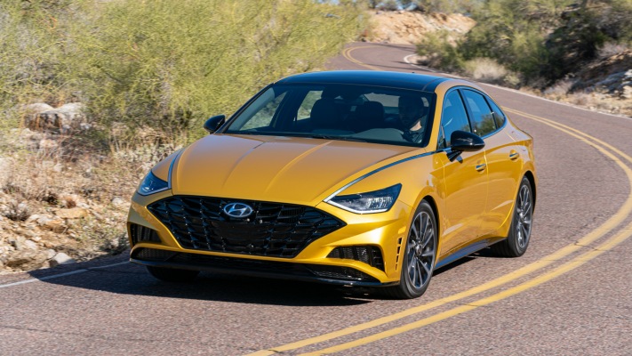 Hyundai Sonata SEL 2020. Desktop wallpaper