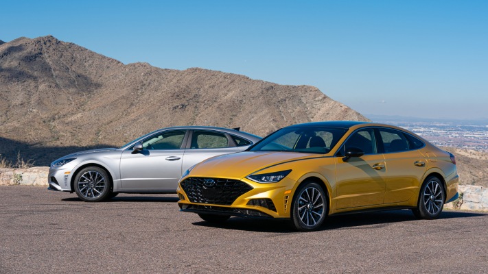Hyundai Sonata SEL 2020. Desktop wallpaper
