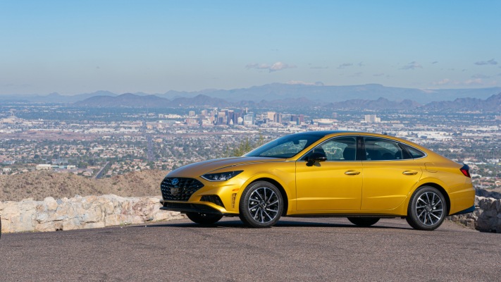 Hyundai Sonata SEL 2020. Desktop wallpaper