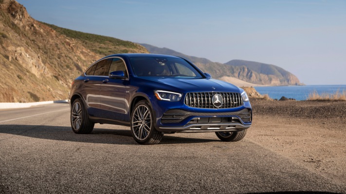 Mercedes-AMG GLC 43 4MATIC Coupe USA Version 2020. Desktop wallpaper