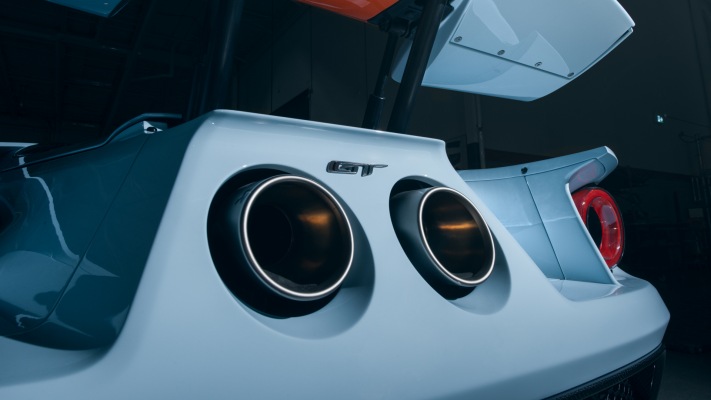 Ford GT Gulf Racing Heritage Edition 2020. Desktop wallpaper