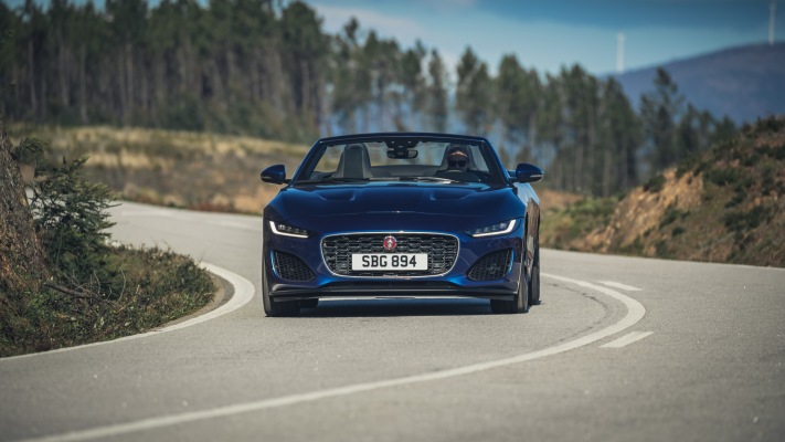 Jaguar F-TYPE P 300 Convertible 2021. Desktop wallpaper