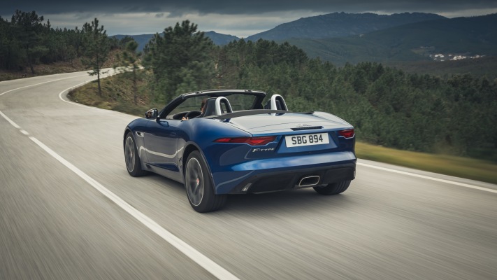 Jaguar F-TYPE P 300 Convertible 2021. Desktop wallpaper
